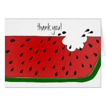 Juicy Watermelon greeting card