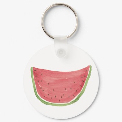 Juicy Watermelon Keychain by ginyhogan