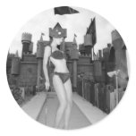 JuJu Rose Miniature Golf Round Stickers