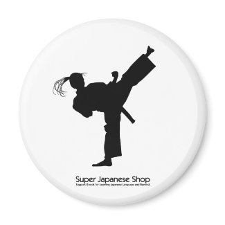 Jujutsu Girl and Chart Fridge Magnet