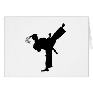 Jujutsu Girl and Chart Greeting Card