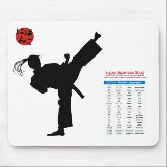 Jujutsu Girl and Chart Mouse Pad