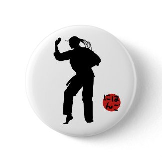 Jujutsu Girl and Chart Pinback Buttons