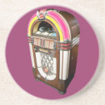 Juke box slow dancing vintage coaster