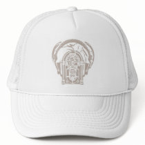 Jukebox wearing Headphones hats by GoldenOldiesNet Jukebox wearing Headphones hats