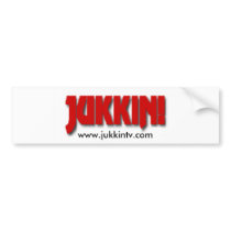JUKKIN! Bumper Sticker bumper stickers