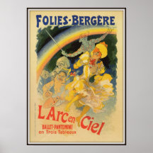 Jules Cheret Folies Bergere L'Arc-en-Ciel, 1893 Poster