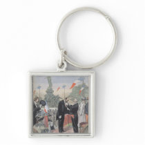 Jules Dalou  being awarded with the medal Keychain