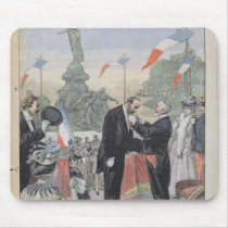 Jules Dalou  being awarded with the medal Mouse Pads