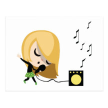 Jules the Singer Post Card
