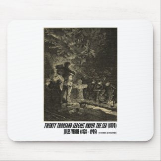 Jules Verne Twenty Thousand Leagues Funeral mousepad