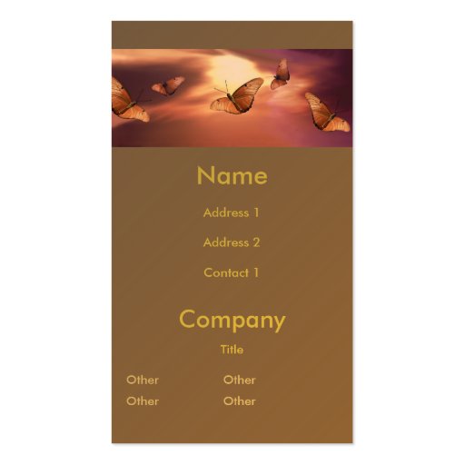 Julia Butterfly Business Cards