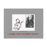 Julia Chicken and Sigmund Freud Face Off Post Cards