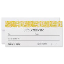 Julianna Gift Certificate Rack Card Design