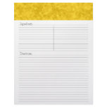 Julianna Recipe Letterhead
