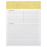 Julianna Recipe Letterhead
