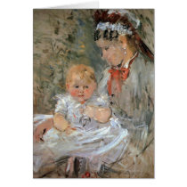 Julie with her nurse by Berthe Morisot cards