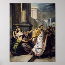 Julius Caesar  on his way to the Senate Print