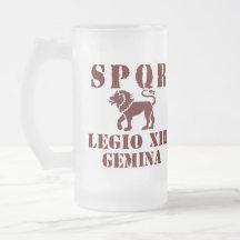 Julius Caesar's 13th Gemina Roman Legion Glass Mug