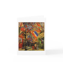 July 14th Celebration in Paris, Vincent van Gogh Greeting Cards