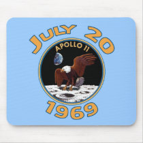 July 20, 1969 Apollo 11 Mission to the Moon Mouse Mat