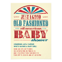 July 4 BBQ Baby Shower Invitation