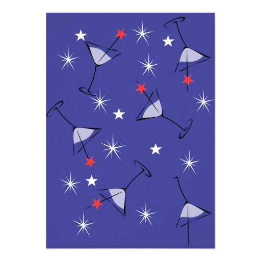 July 4 Martini Shindig! Personalized Invitation