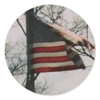 JULY 4 ROUND STICKERS by SAPPYJIM