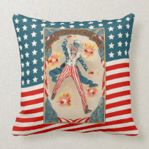 July 4 Uncle Sam Patriotic Vintage Americana pillows