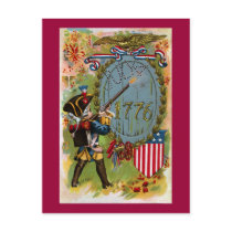July 4th 1776 Minuteman Post Card