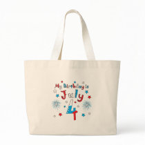 July 4th Birthday Tote Bags