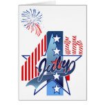JULY 4th BIRTHDAY by SHARON SHARPE Greeting Cards