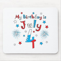 July 4th Birthday Mouse Mats