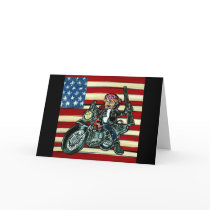 July 4th- Born to be Wild Airedale cards