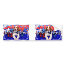 July 4th - Brittany Spaniel - Charlie Bumper Sticker