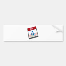 July 4th bumper sticker