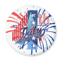 JULY 4th by SHARON SHARPE magnets by sharonsharpe JULY 4th by SHARON SHARPE magnets