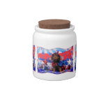 July 4th - Cavalier King Charles Spaniel - Charlie Candy Jars