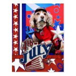 July 4th - Cocker Spaniel - Dutchie Sue Postcard