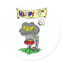 July 4th Cookout stickers