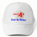 July 4th Drink Up Bitches hats