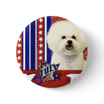 July 4th Firecracker - Bichon Frise Pins