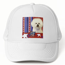 July 4th Firecracker - Bichon Frise Mesh Hats