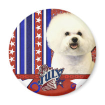 July 4th Firecracker - Bichon Frise Magnets