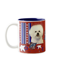 July 4th Firecracker - Bichon Frise Coffee Mug