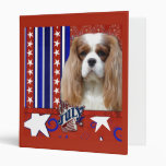 July 4th Firecracker - Cavalier - Blenheim 3 Ring Binder