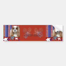 July 4th Firecracker - Cavalier - Blenheim Bumper Sticker