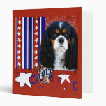 July 4th Firecracker - Cavalier - Tri-color 3 Ring Binder