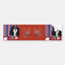 July 4th Firecracker - Cavalier - Tri-color Bumper Sticker