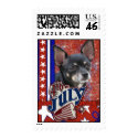 July 4th Firecracker - Chihuahua stamp